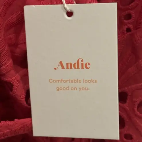 ANDIE NWT The Roatan Midi Dress - Eyelet - pink XL