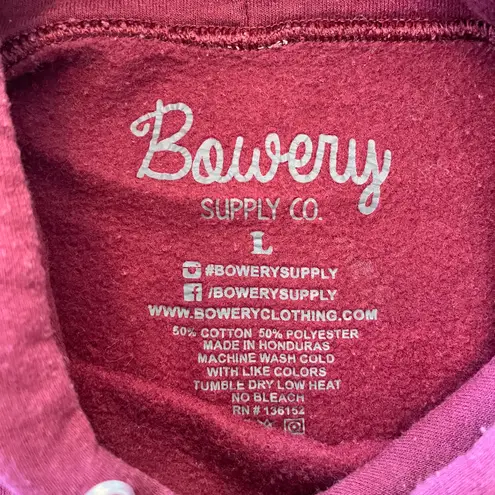 Unisex Bowery Burgundy/Red Hoodie