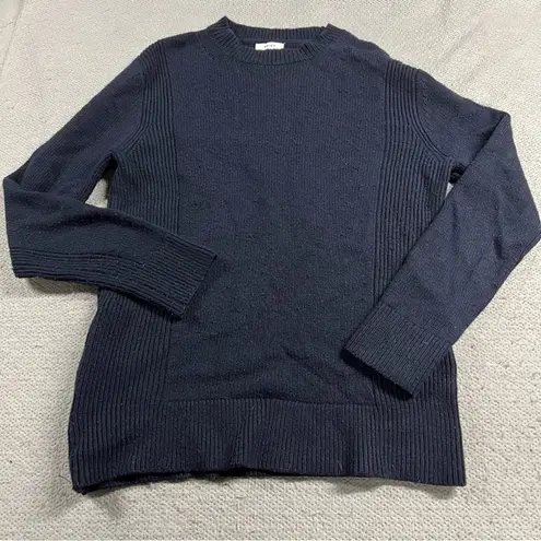 Reiss  Navy Blue wool & Alpaca Blend Crewneck Sweater Size Small EUC