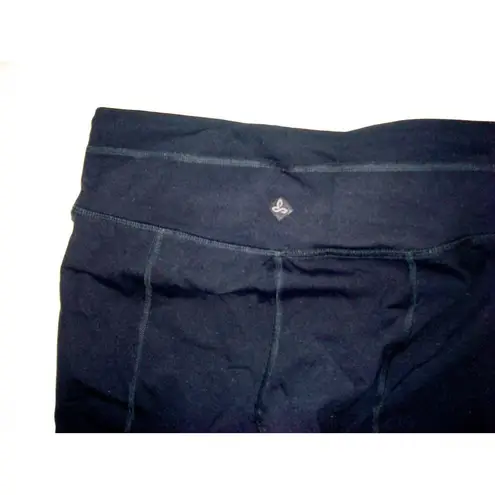 prAna NWT New Black Momento Capri Leggings Pants Womens Yoga S Gym Walk UPF 50+