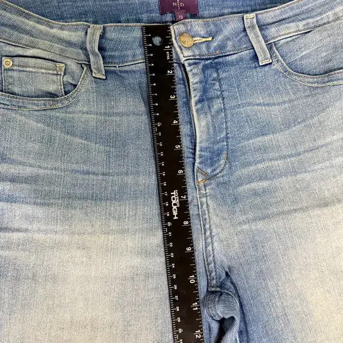 NYDJ Ankle Jeans Blue Light Wash High Rise Casual Stretch Shapewear