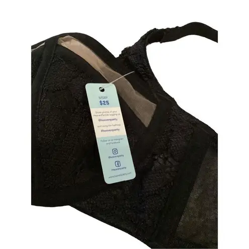 Nwt Semi Sheer Cage Bra New Sexy Everyday Intimates Black Size XS