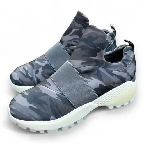J Slides Women Chunky Sneakers Camo Shoes 8.5 Camouflage Slip on Fashion Shoe Gray