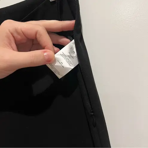 IRO Fholan Women's Black Slim Fit Ponte Stretch Dress Ruffled Pants