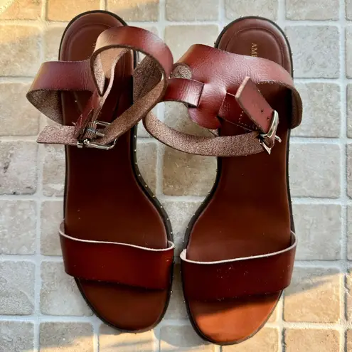 American Eagle Ankle Strap Buckle Heels