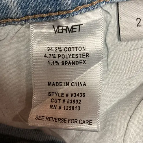 VERVET 90s Vintage Straight Leg Cargo Jeans Light Wash Size 27 Blue