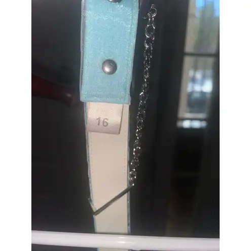 Doncaster baby blue chiffon overlay size 16