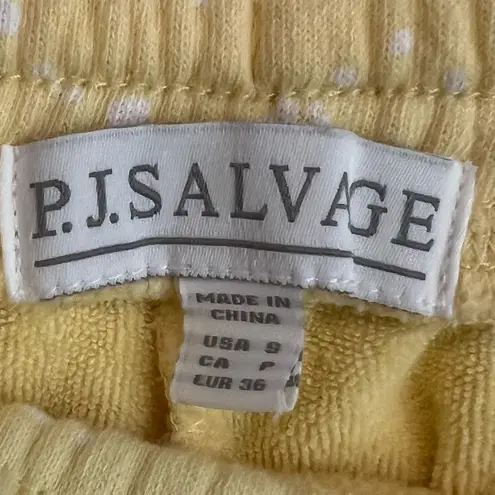 PJ Salvage Yellow Joggers S Polka Dot Splatter Soft Cozy Loungewear Sweatpants