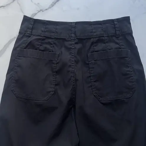 Anthropologie  Maeve The Colette Magic Fabric Crop Wide-Leg Pants Black Sz 31