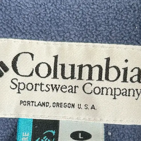 Columbia  Sportwear Company Long Sleeve Lined Full Zip Jacket Women's L Navy