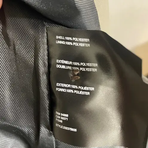 Bernardo Quiet Luxury Long Trench Coat L Smoke Taupe Belted Minimalist Chic NWT