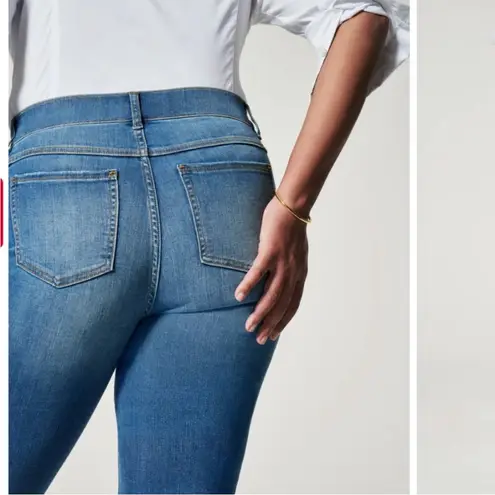 Spanx Womens  Ankle Straight Leg Jeans in Vintage Indigo