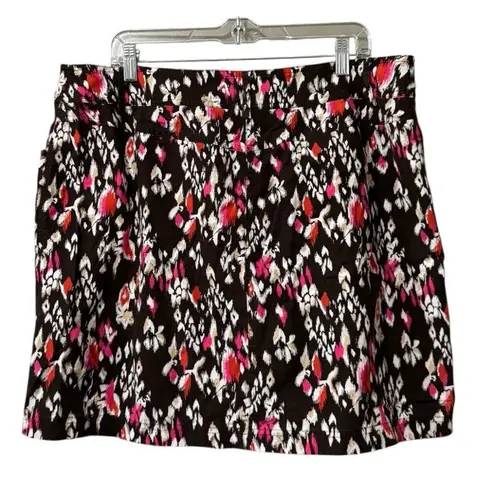Christopher & Banks Skort Skirt Women Size 16 Floral Golf Athletic Preppy Modern