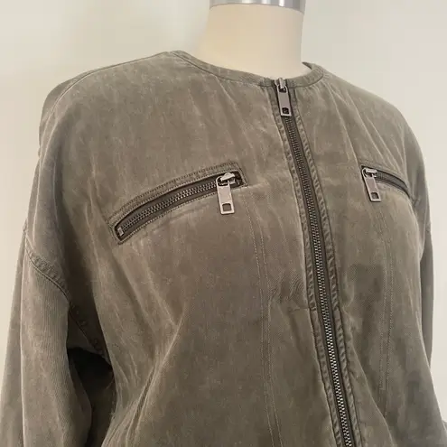 Hudson Olive Green Bomber Jacket