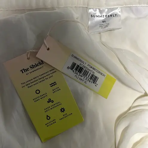 Summersalt (NWT) The Perfect Palazzo Wide Leg Pant, Cream, Size XL