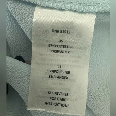 C & E Blue Women’s Floral Off the shoulder Shirt top loose flowy summer Large