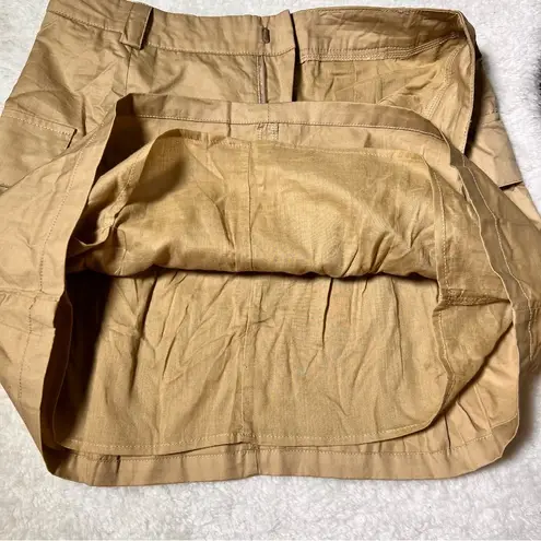 Bohme Khaki Cargo Utility Mini Skirt
