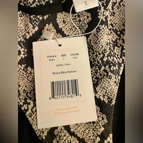 ANDIE Swim ‘Riviera Bikini Bottom’ | With Belt | Versatile Snakeskin - NWT