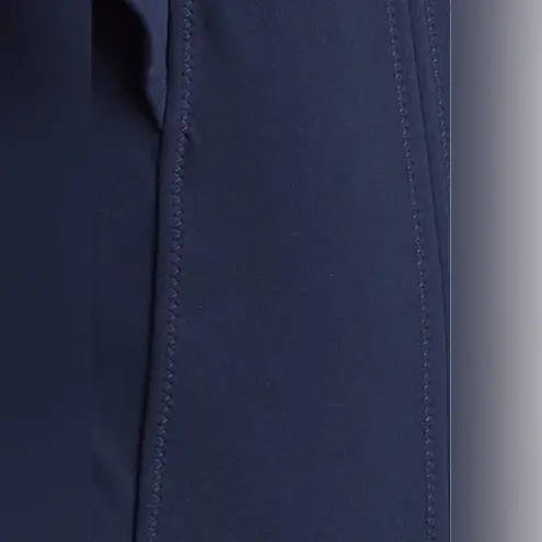 Ulla Johnson Evelina Ruffle Plunge One-Piece Swimsuit, Navy, Size Small, $380