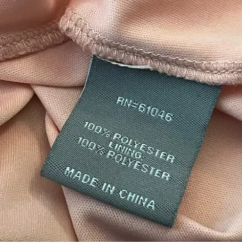 Vanity Asymmetrical Dress Batwing Sleeve Spaghetti Strap Paisley Pink XL