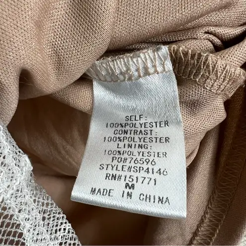 Le lis  Romper Womens M White Star Embroidered Sheer Mesh Overlay Fairycore