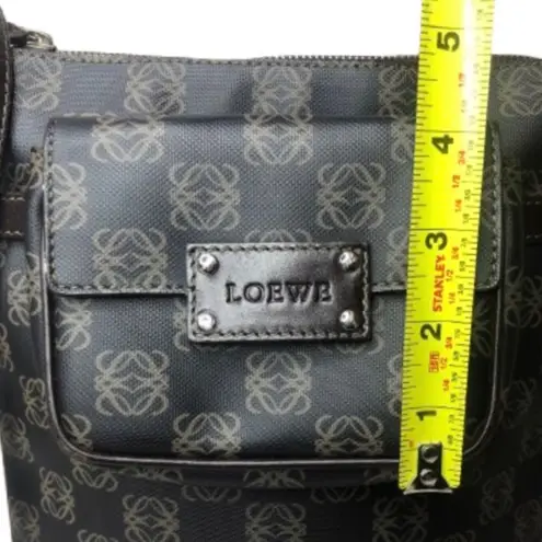 Loewe VINTAGE Anagram Crossbody Messenger Bag with Matching Pouch On Front