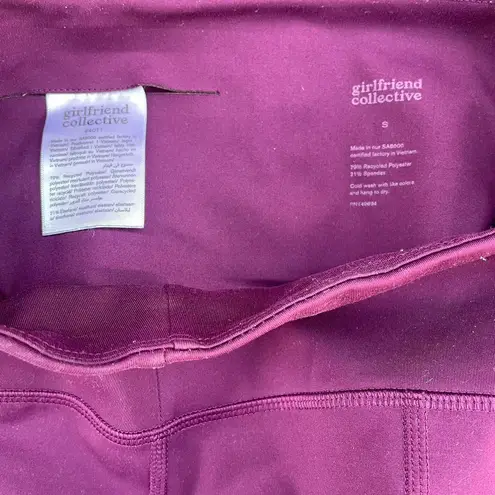 Girlfriend Collective Plum High Rise Bike Shorts