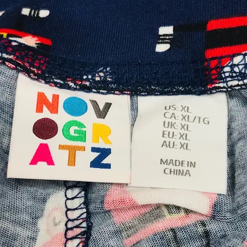 Novogratz Dancing Santa Pajama Bottoms Navy, Red, X