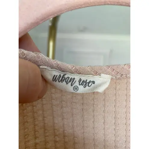 Urban Rose Knit Mini Dress Cottagecore Ruffle Sleeve Summer Wedding Event Ribbed