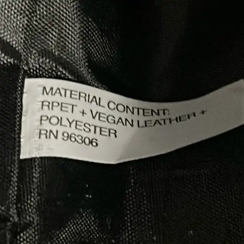 Rae Dunn Large “Pack Light” Gray and Brown Vegan Leather Overnight/Tote Bag