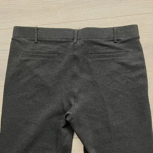 Betabrand Boot-Cut Classic Dress Pant Yoga Pants | Charcoal Grey | Large Petite