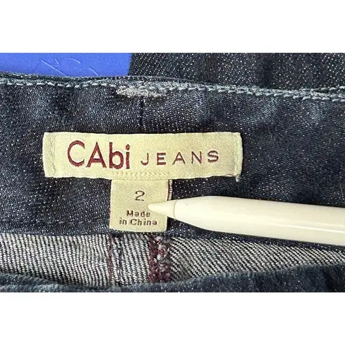 CAbi  Women’s Dark Wash Bermuda Jean Shorts Size 2