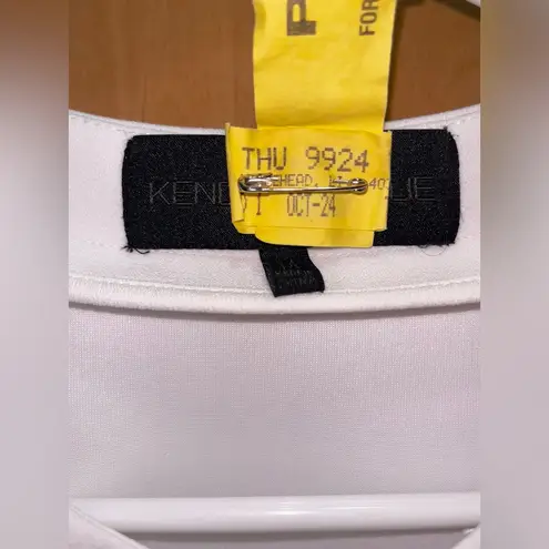 Kendall + Kylie  safari dress in white: Size M