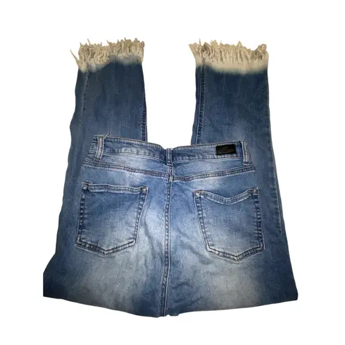 Black Label C'est Toi Womens Very Raw Hem Skinny Jeans Size 29 Blue