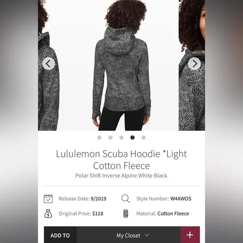 Lululemon  Scuba Hoodie Size 0