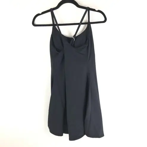 Halara Patitoff Flow Pet Hair Resistant 2-in-1 Flare Dress-Wannabe Black S