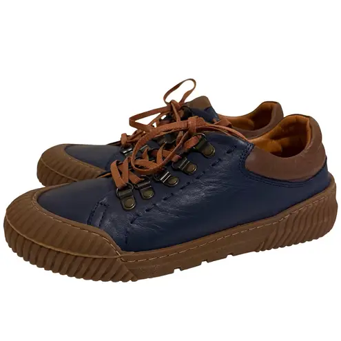 Spring Step Lazarlo Low Top Sneaker Shoes Women’s Leather Blue sz 39 8.5 NWOB - Image 2