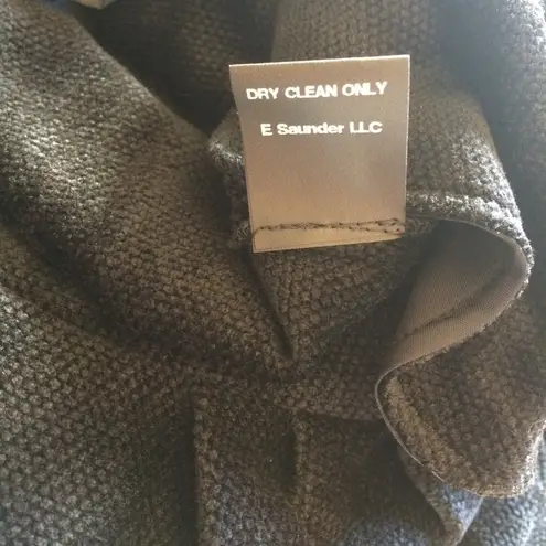 Saunder women's size 0 shaggy soft baggy, tall fit textured slouch trouser pants Black