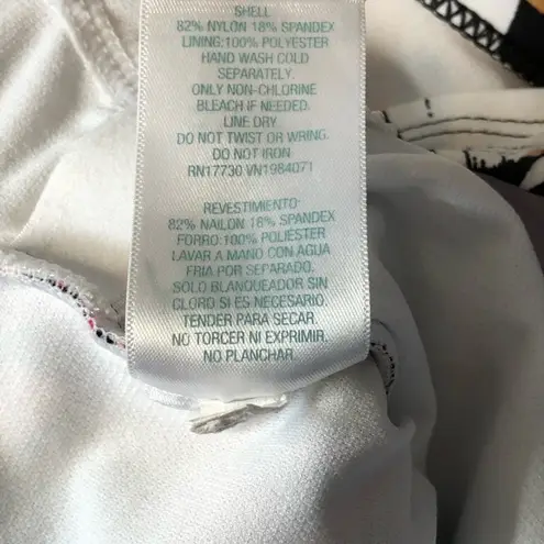 Kona Sol Twisted Back Tropical One-Piece Swimsuit size Small