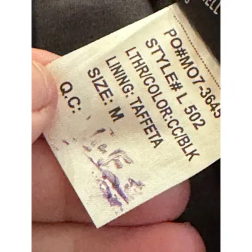 VTG FMC Black Leather Fringe Braided Lace Up Vest M Motorcycle Biker Western Size M