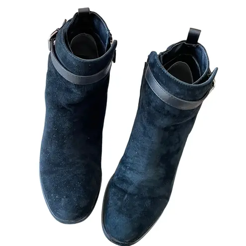 Karen Millen Suede Buckle Ankle Boot 2.5 Heel 9/40