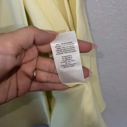 Babaton NWT Amira Chamomile Yellow Mini Wrap Dress Size Medium