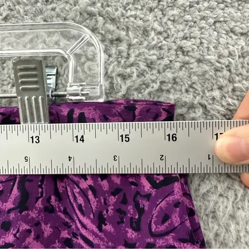 Vintage Laura Leigh Ltd 100% Silk Floral Maxi Skirt Fairy Grunge Boho Retro W 12 Purple