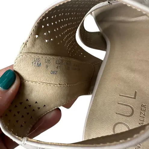 Naturalizer Soul Beige Ankle Strap Sandals Sz 11 NEW