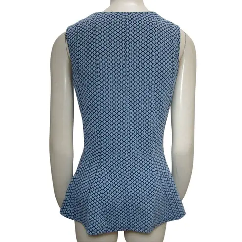 H by Halston ✨ Sleeveless Jacquard Peplum Sz Large Top✨