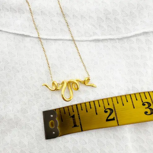 Snake Necklace Gold Serpent Necklace Gothic Necklace Gold Snake Necklace
