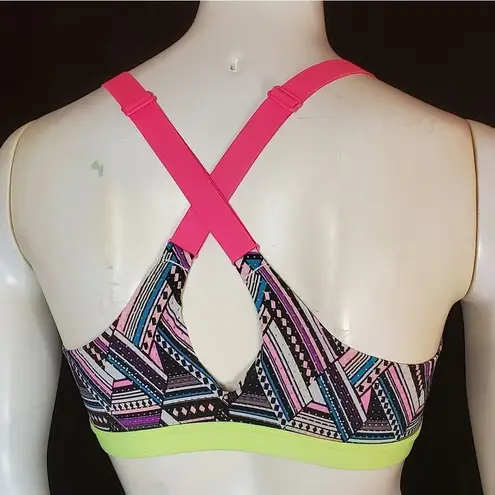 Victoria's Secret VSX Sport Multicolored Geometric Sports Bra (34B)