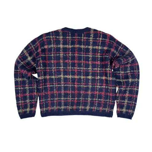 Vtg Mohair Wool Blend Cardigan Women's Small Cottagecore Paul Harris Cozy Knit Blue