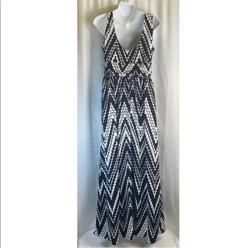 AB Studio  Black & White Maxi Dress Medium