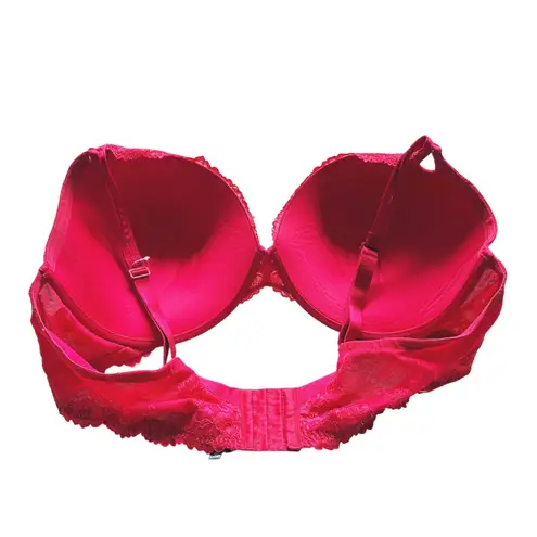 Torrid  Perfect T-Shirt Bra 48 DDD Lacey Red Lift Supportive Curvy Comfort Sexy